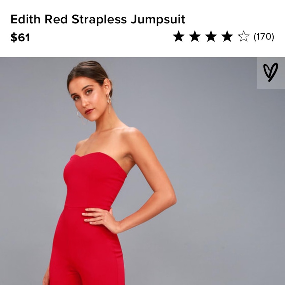 Strapless jumpsuit